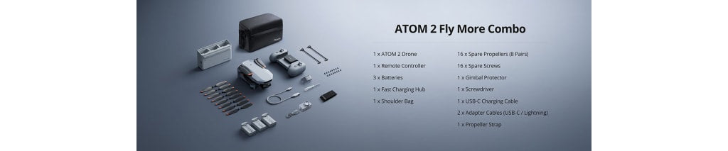 ATOM 2 Drone with 8K Camera, AI Track, 10km Video Transmission, Vertical Shooting, C0